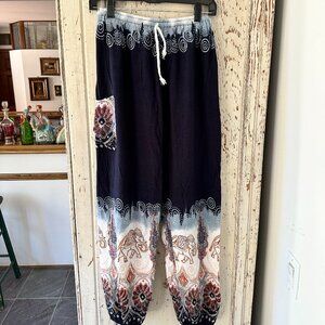 COTTON BOHO PRINT PANT